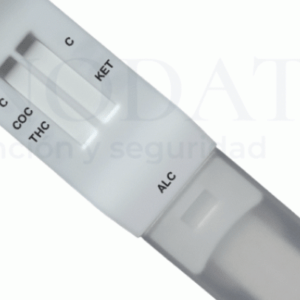 TEST LAPIZ DROGAS EN SALIVA 3 PARAMETROS+ALCOHOL (COCAINA20-MARIHUANA50-KETAMINA50(Tusi)+ALCOHOL 20mg/dl) MARCA ACCUBIOTECH CO.,